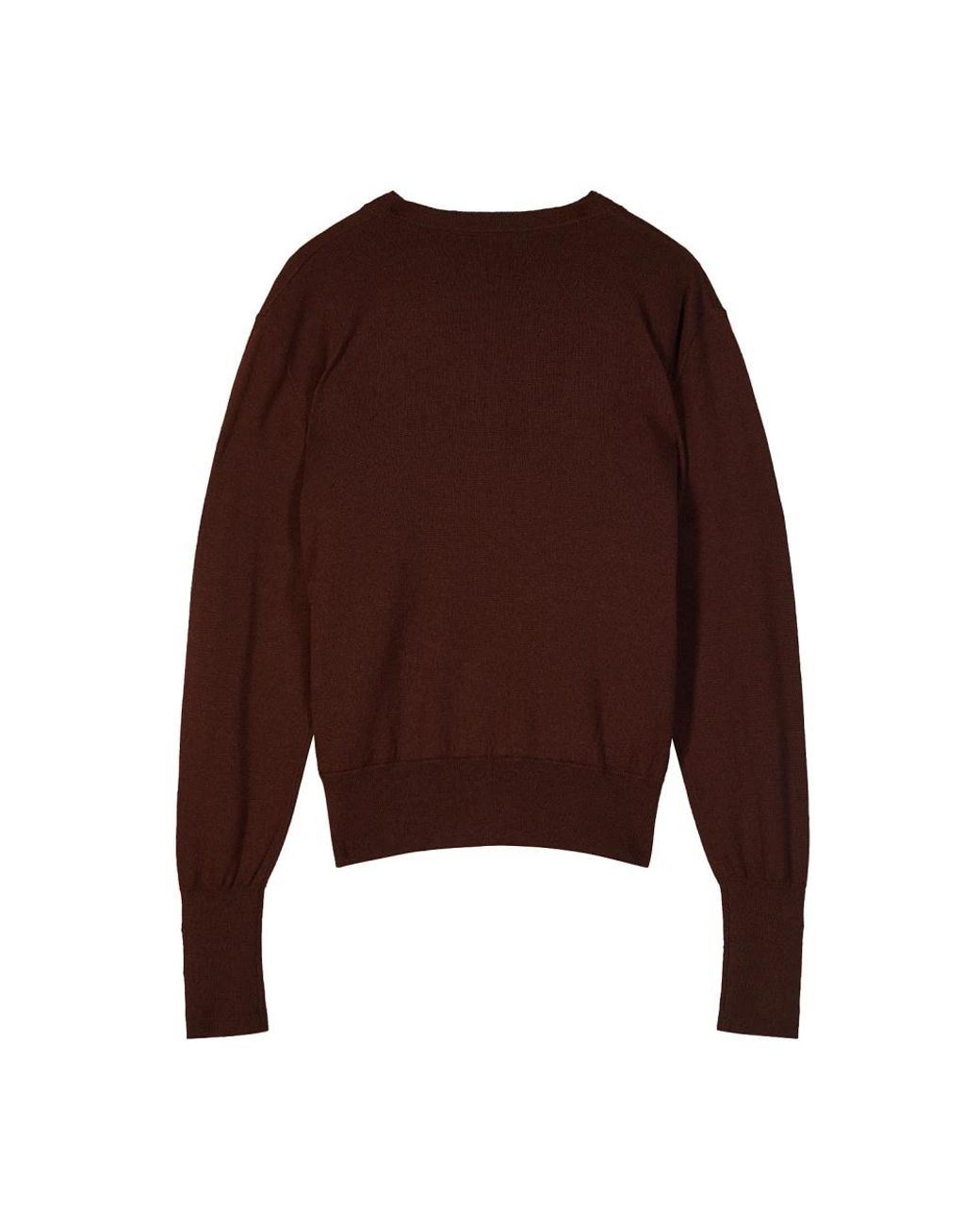 Patrizia Pepe Brown V-Neck Knitwear