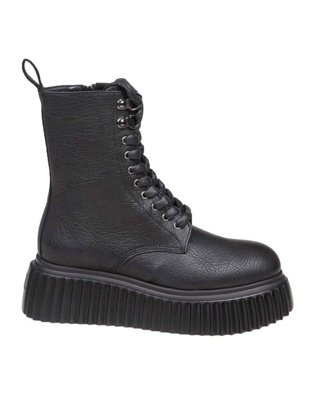 Agl Attilio Giusti Leombruni Lace Up Boots in Black Lyst