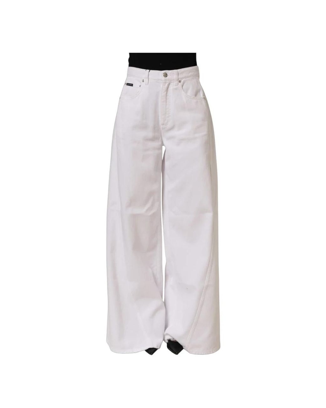 Dolce & Gabbana Gray Wide Jeans
