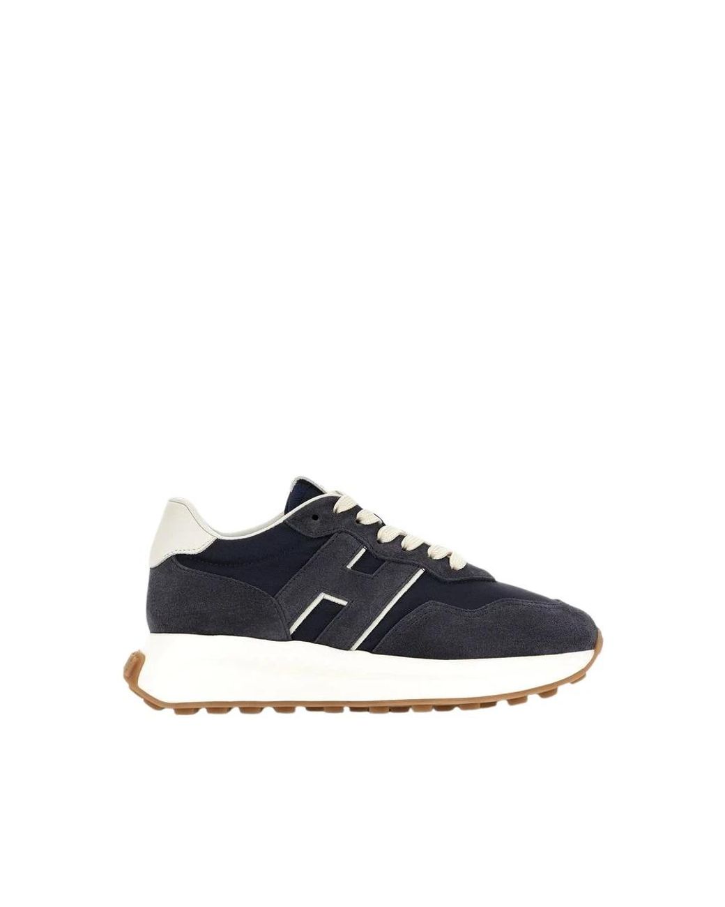 Hogan Blue H641 Chunky Suede Sneakers
