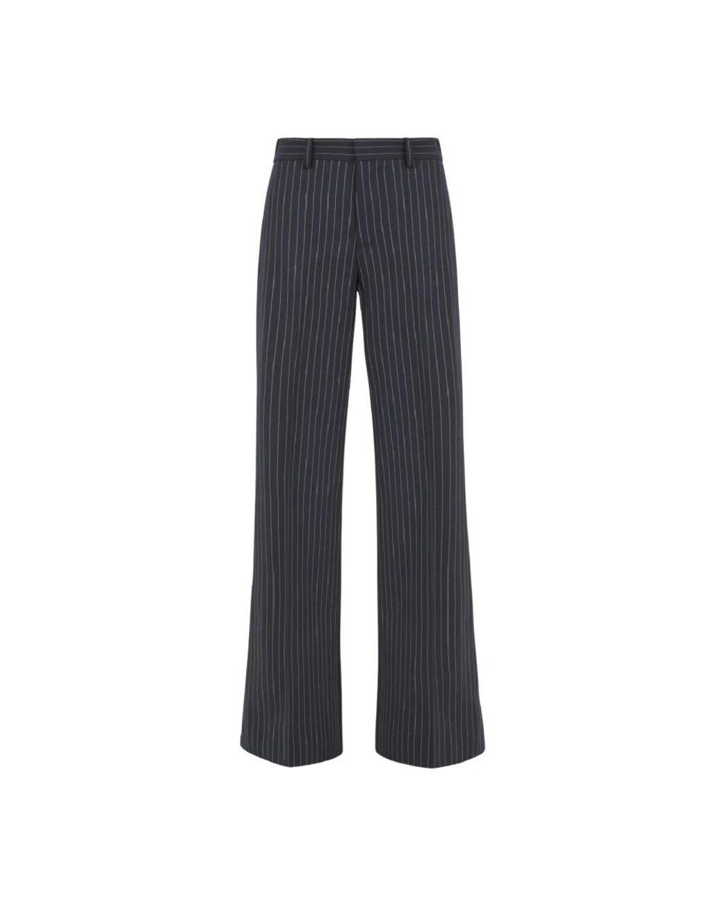 P.A.R.O.S.H. Broeken ,Blauw ,Katoen Gestreepte Libra Broek in het Blue