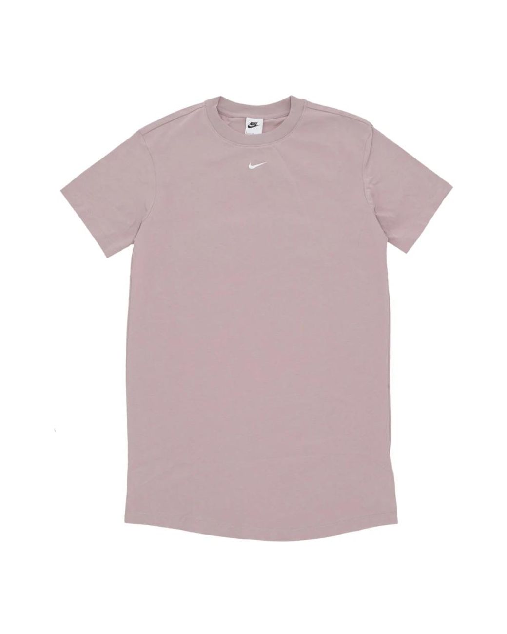 Nike Fitness ,Grijs ,Taupe/Wit Jurk Tee in het Purple