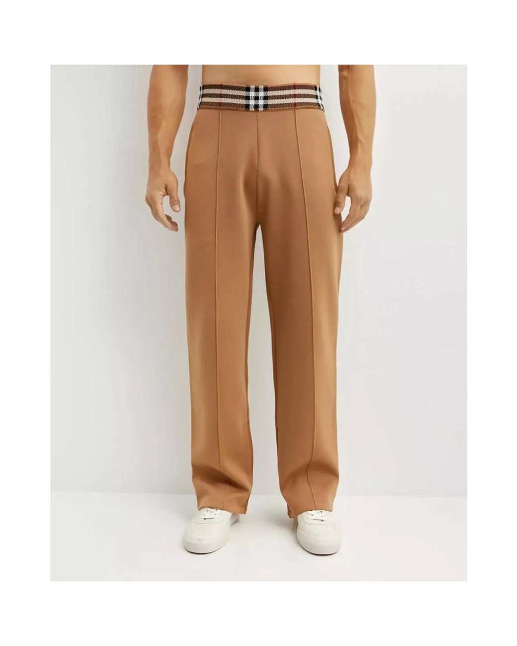 Burberry Natural Wide Trousers for men
