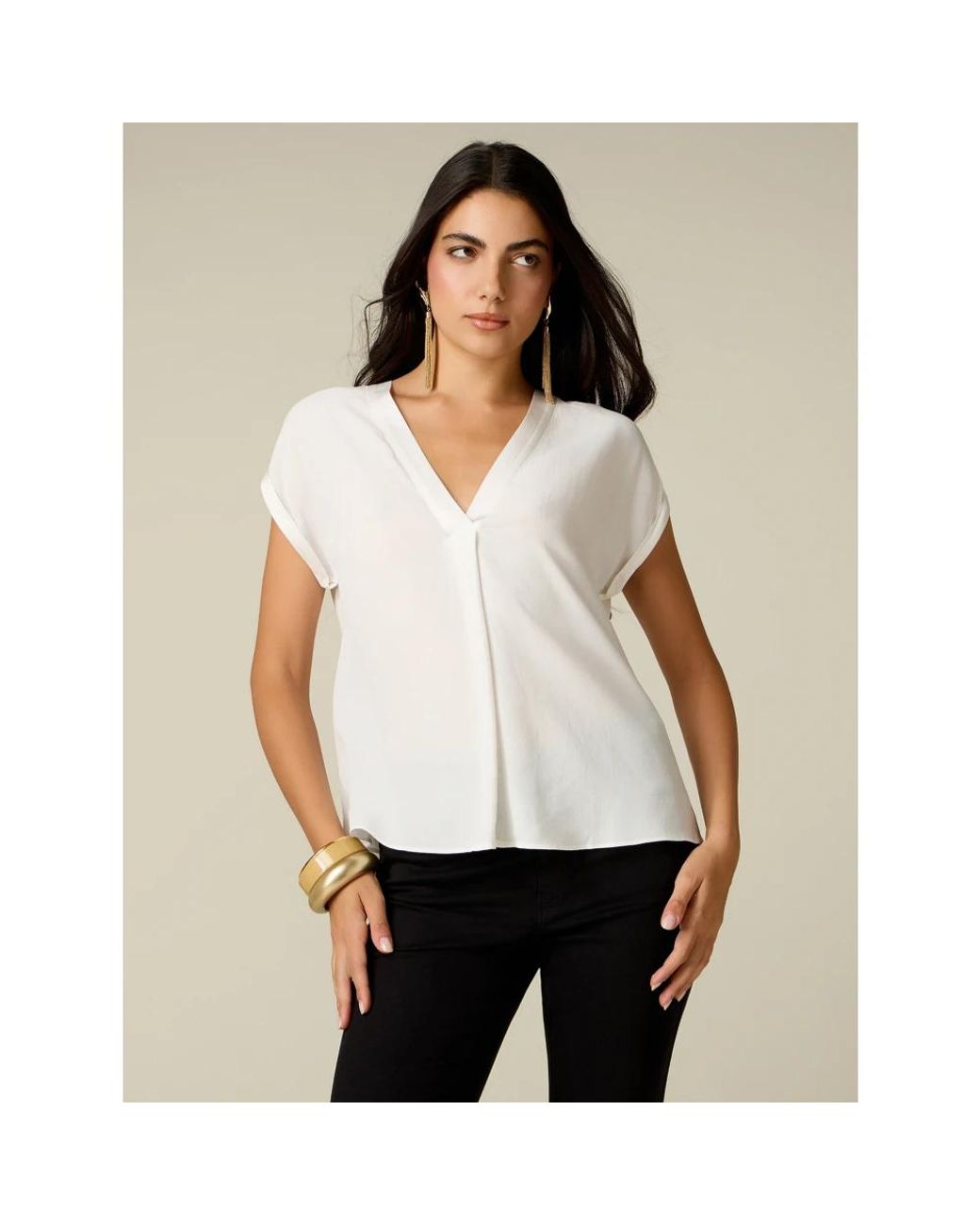 Blouses Oltre en coloris White