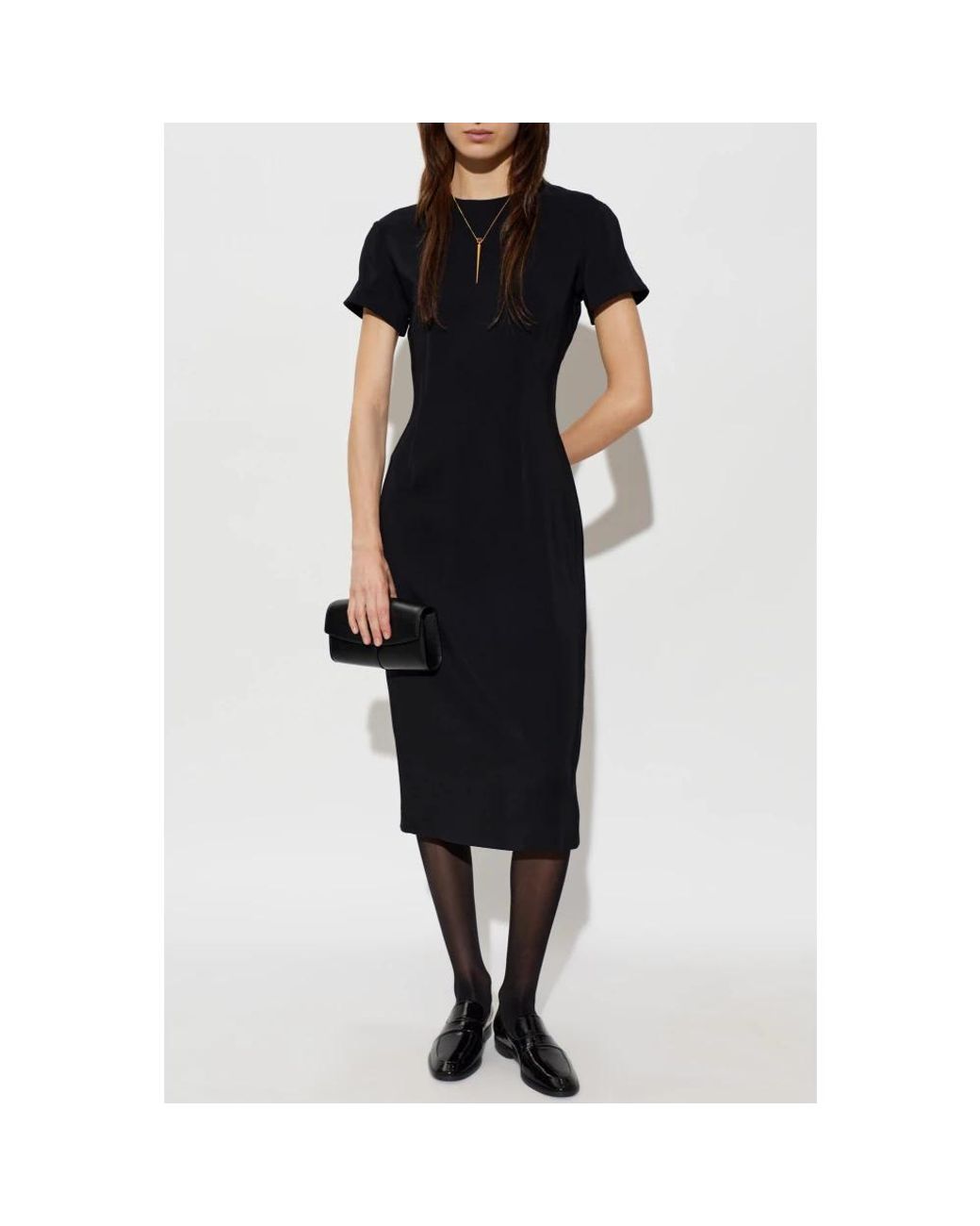 Midi Dresses Jil Sander de color Black