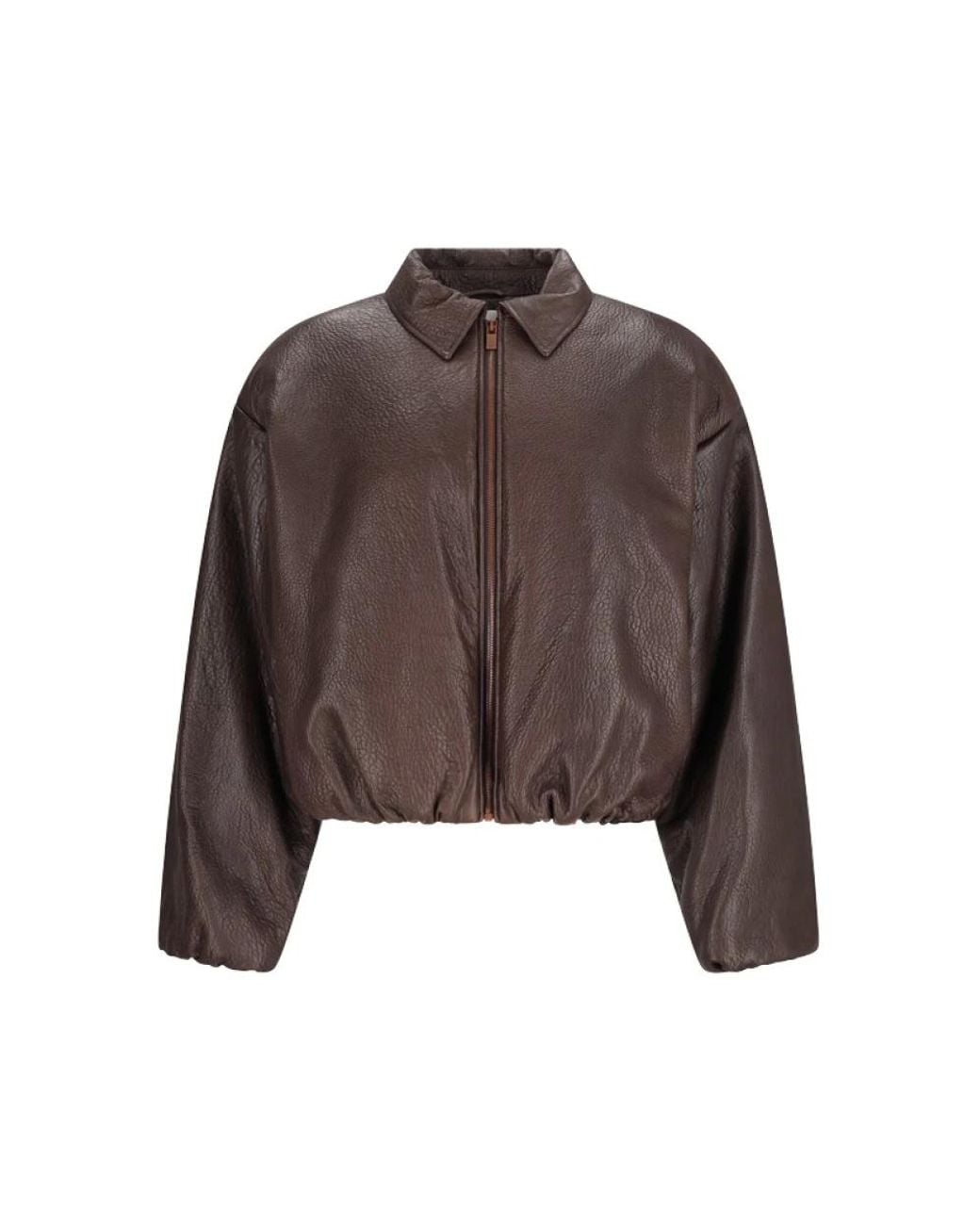 Leather Jackets Magda Butrym de color Brown