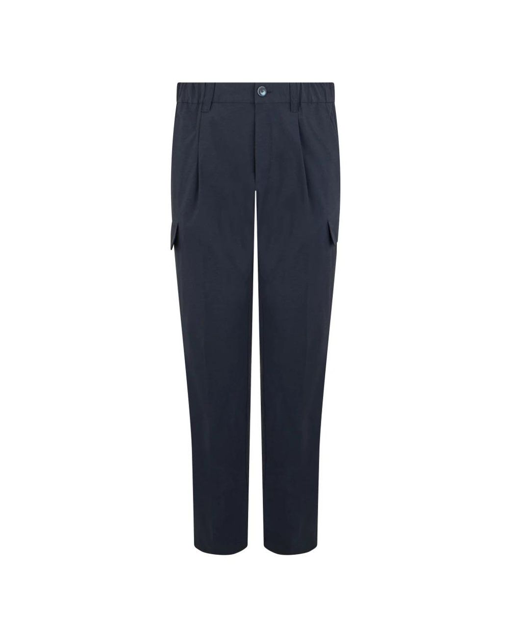 Herno Blue Slim-Fit Trousers for men