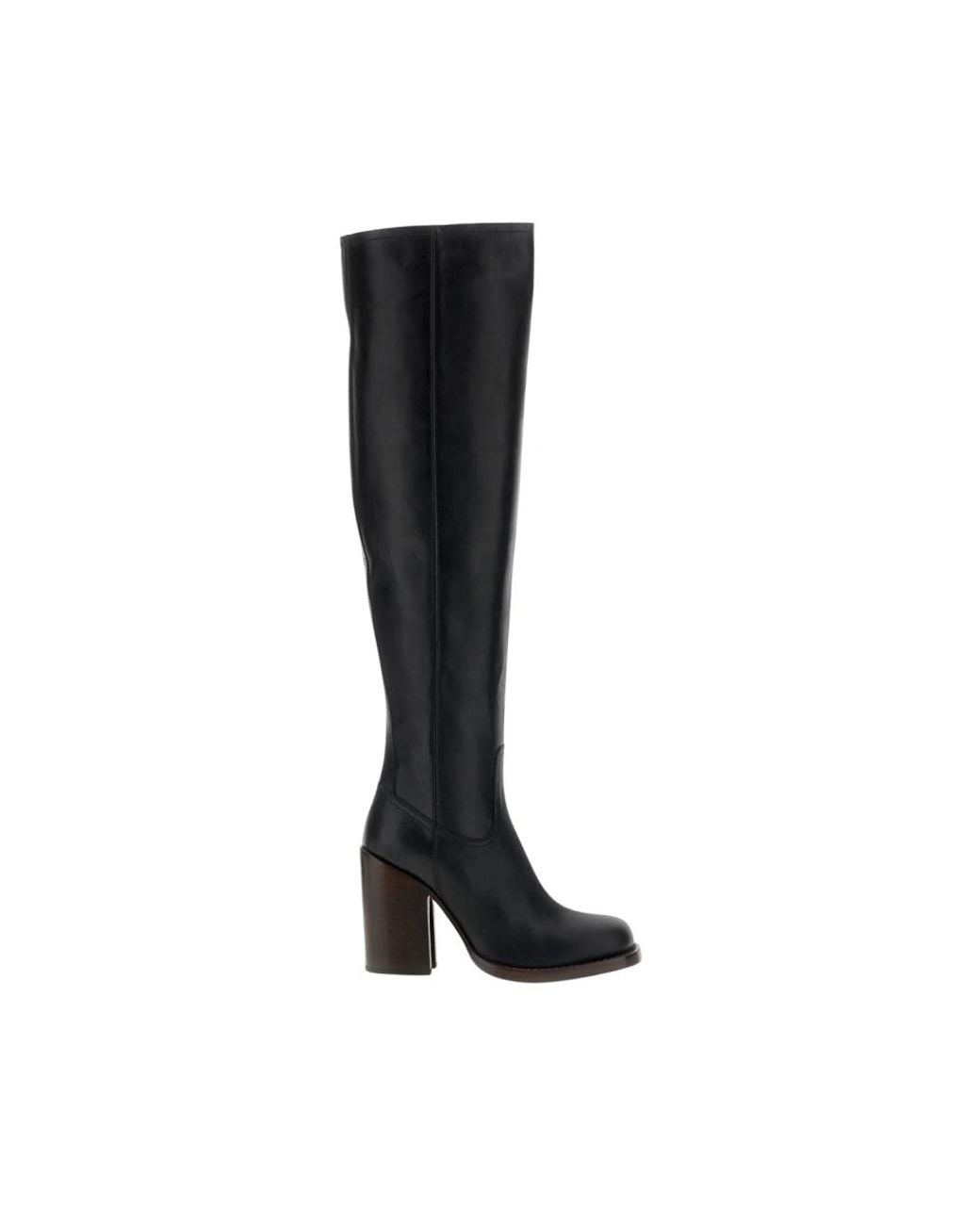 Dries Van Noten Black Over-The-Knee Boots