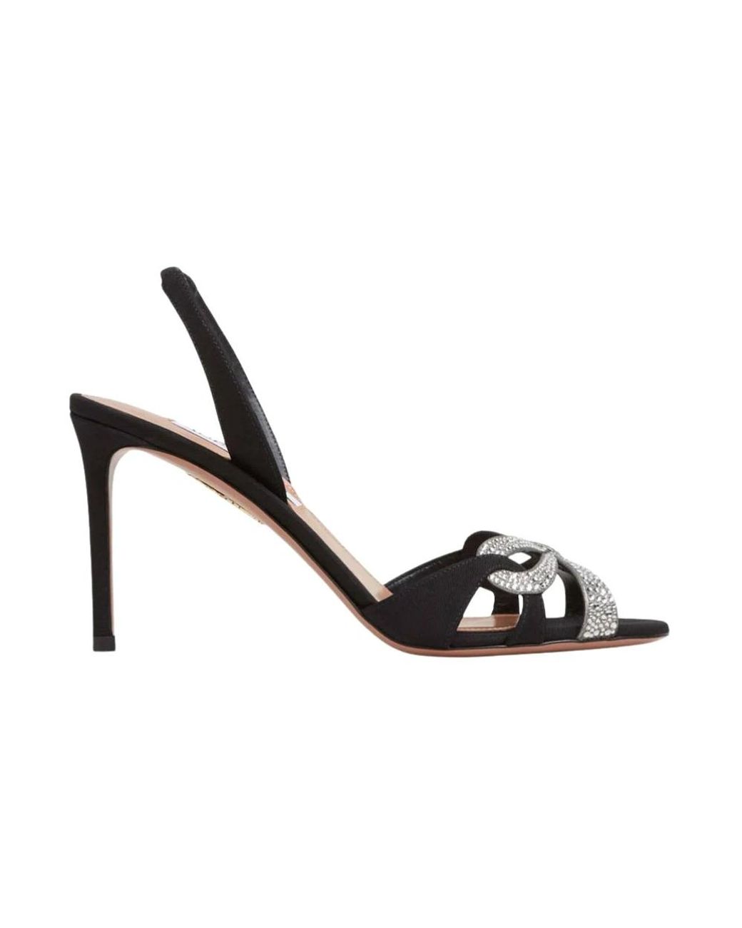 Aquazzura Metallic High Heel Sandals