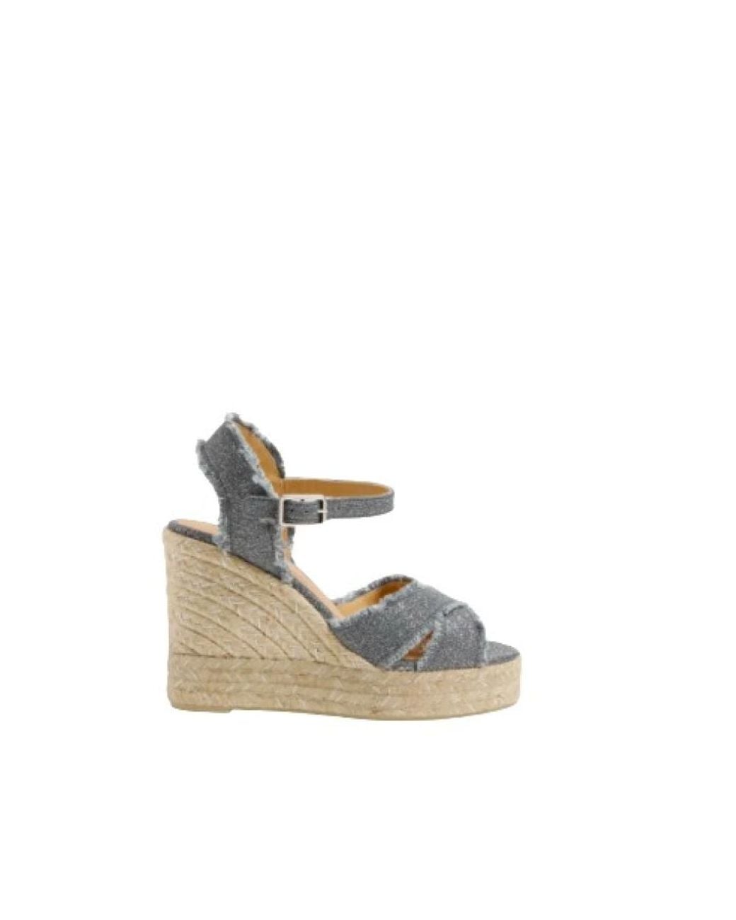 Castaner Gray Wedges