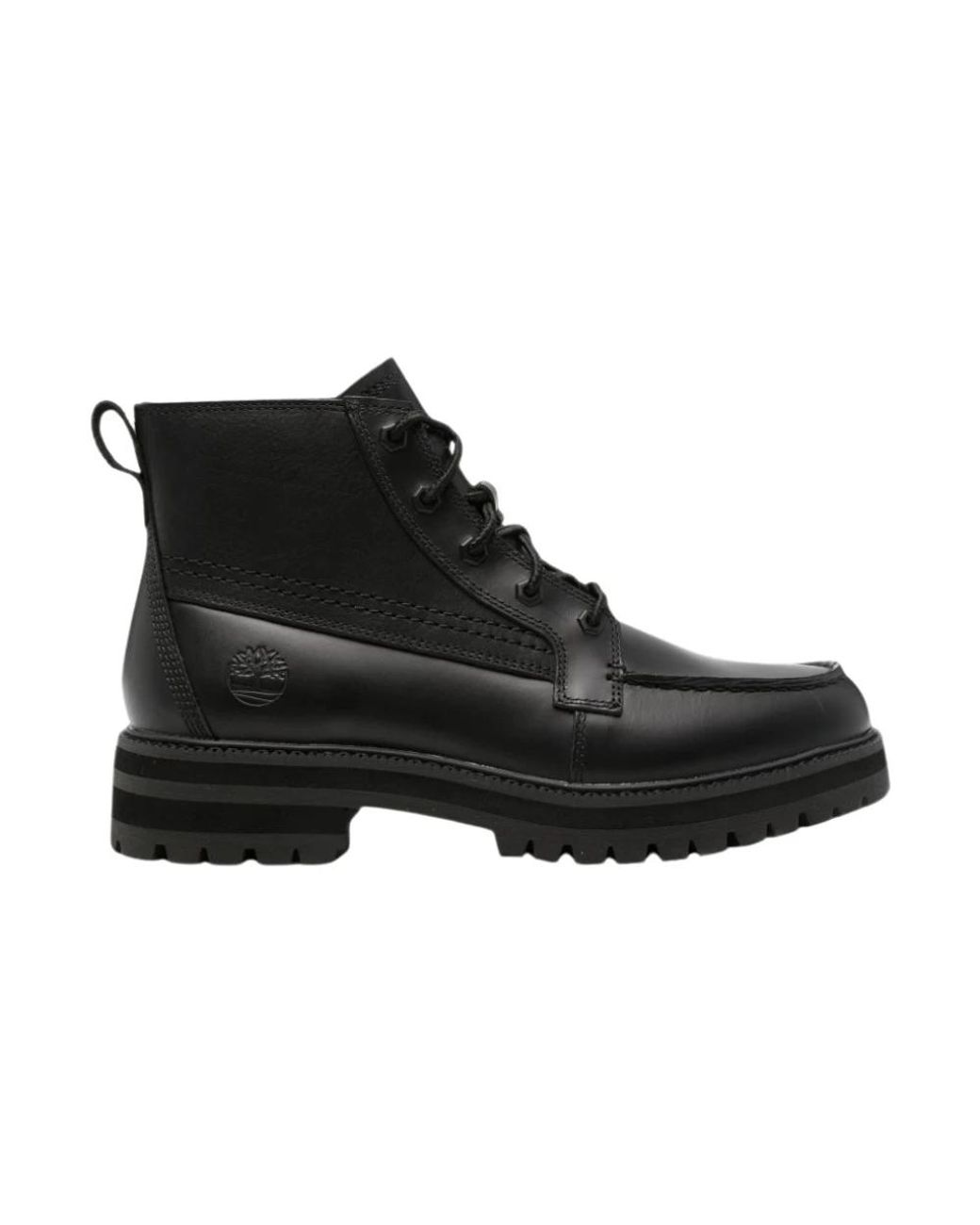 Timberland Black Lace-Up Boots for men
