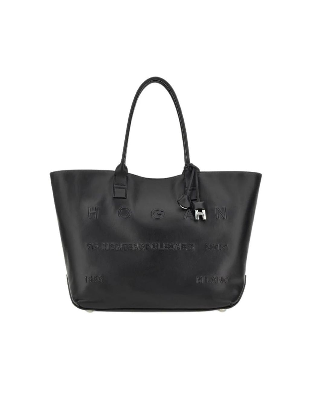 Hogan Black Shopping Bags