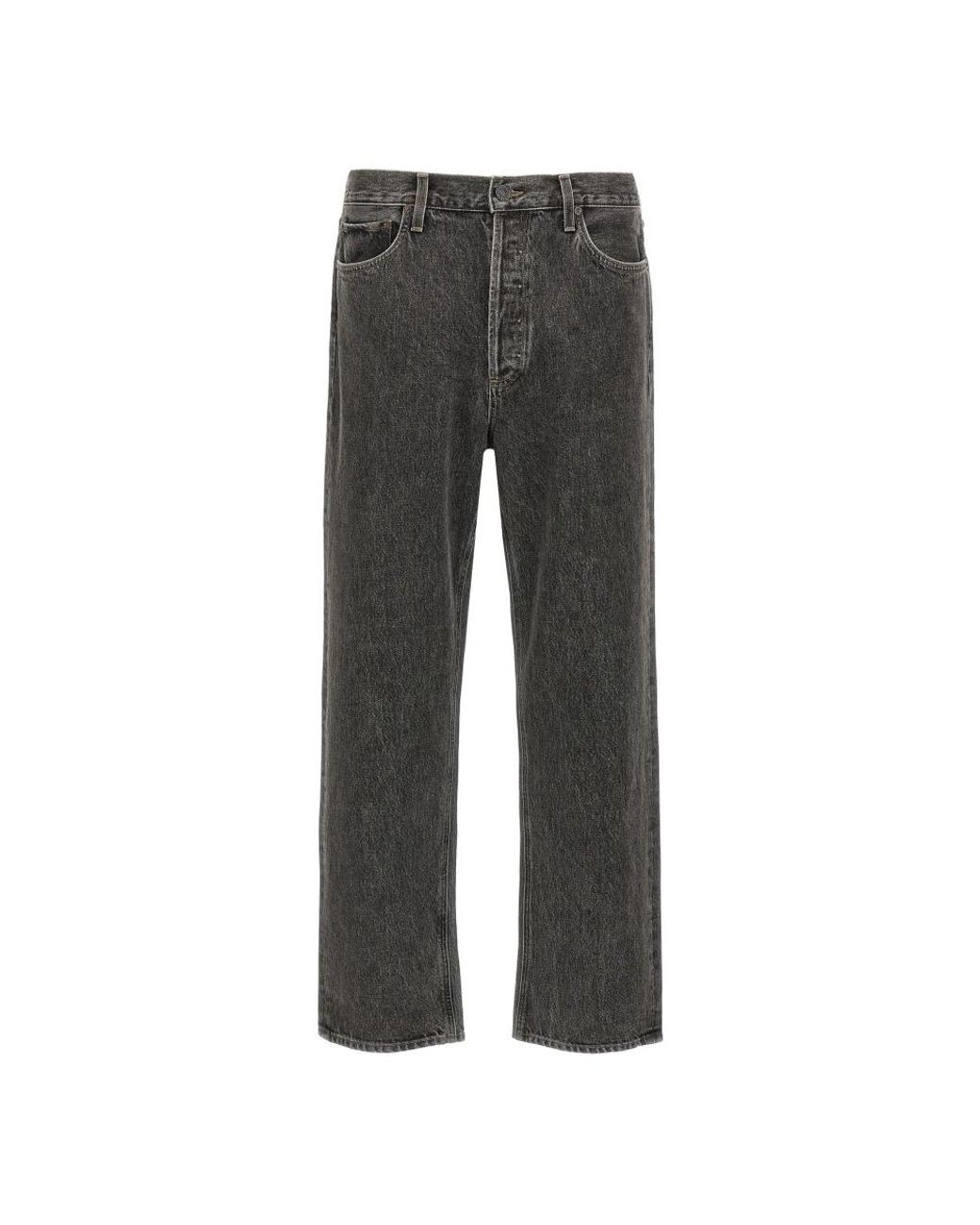 Agolde Gray Straight Jeans for men