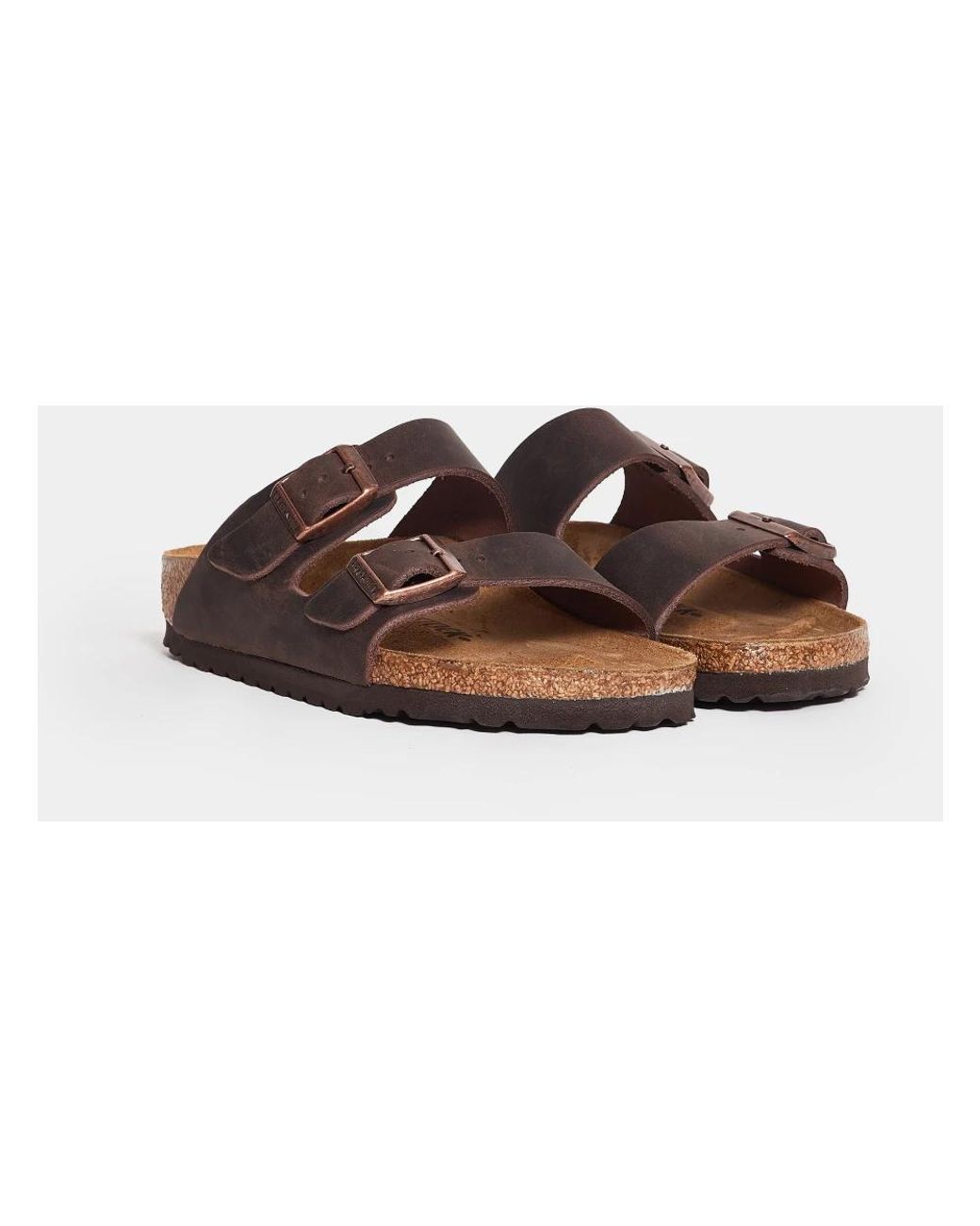 Birkenstock Brown Sliders for men