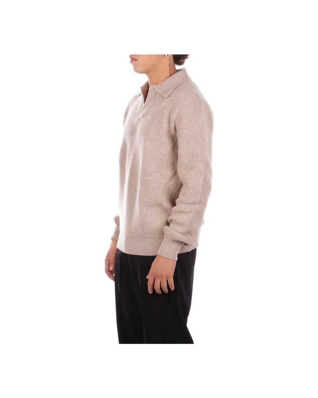 Tagliatore Natural V-Neck Knitwear for men