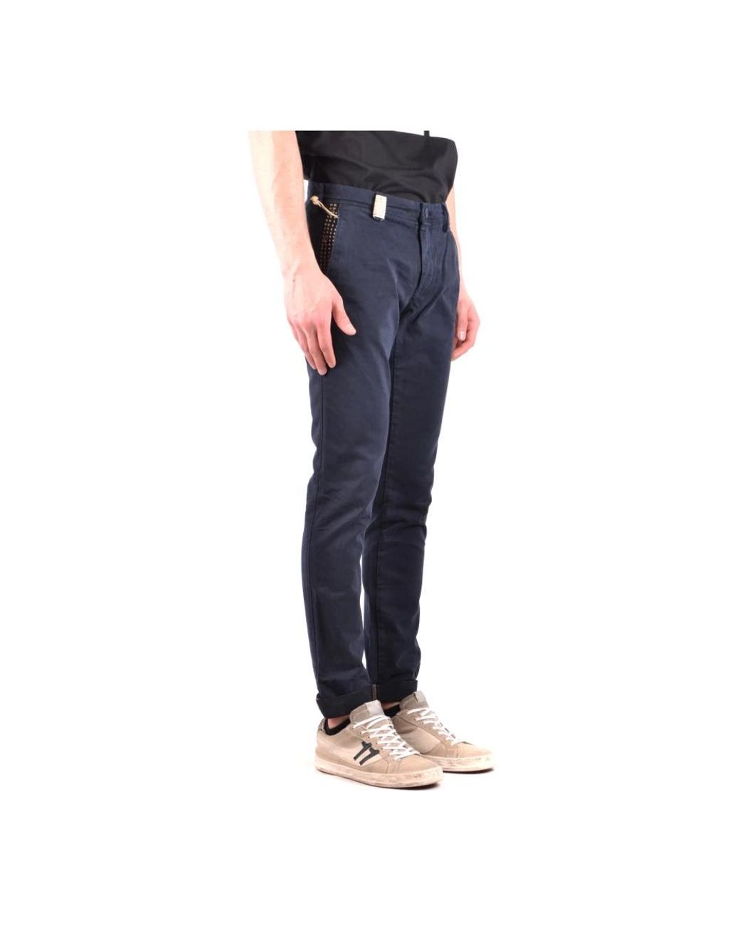 Mason's Blue Slim-Fit Trousers for men