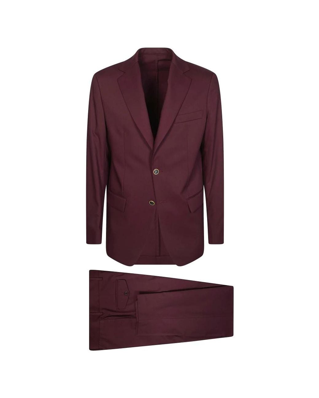 MARSĒM Purple Single Breasted Suits for men