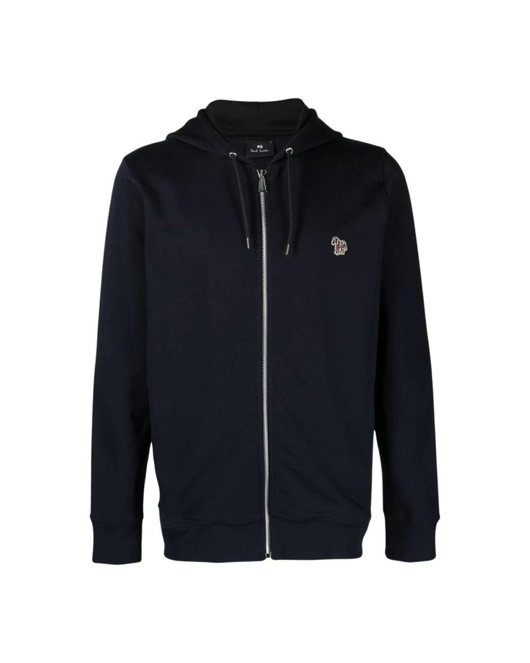 Paul Smith Zebra Logo Zip-Through Hoodie in Blue für Herren
