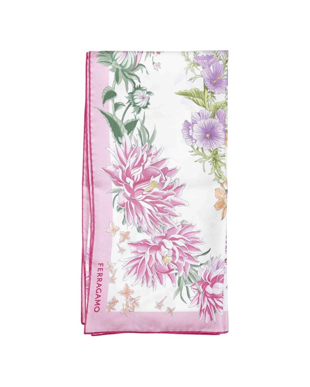 Ferragamo Pink Silk Scarves