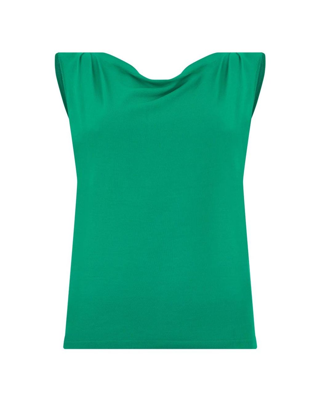 Alberta Ferretti Tops ,Groen ,Polyester Top Zonder Mouwen Groen in het Green