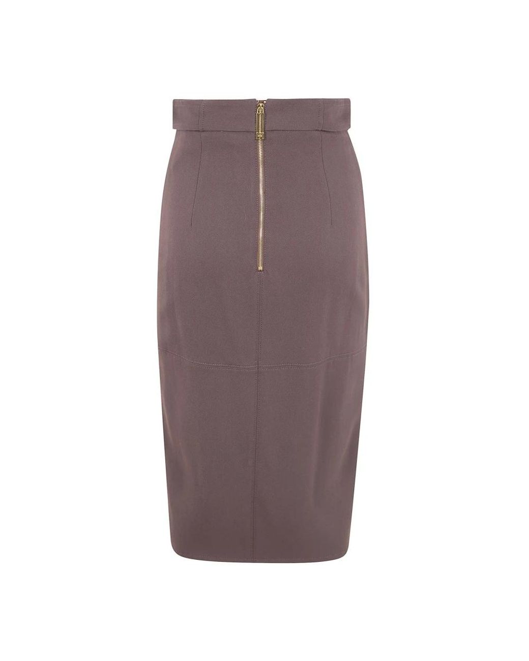 Elisabetta Franchi Brown Midi Skirts