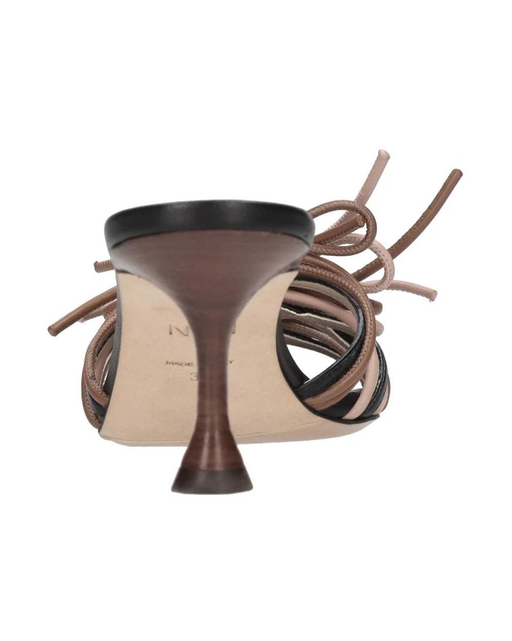 N°21 Brown Heeled Mules