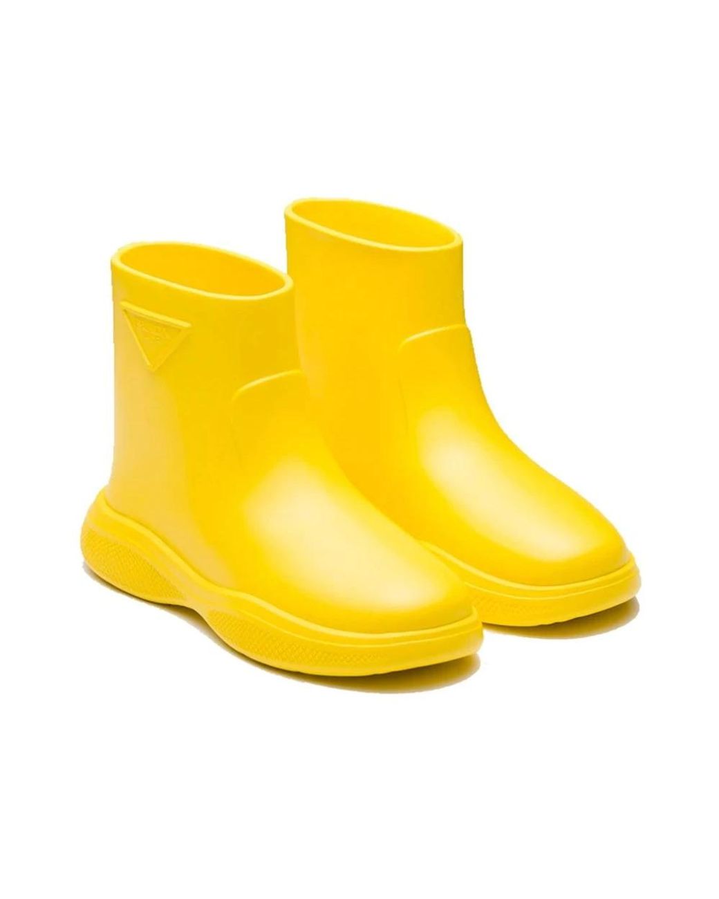 Prada Yellow Rubber Booties