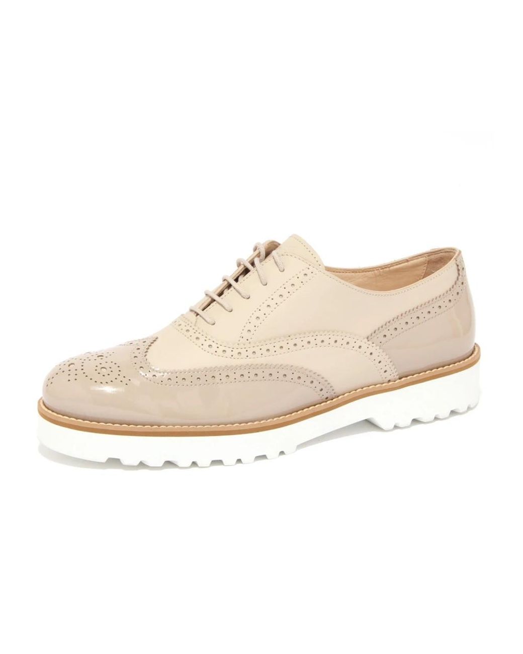 Hogan White Laced Shoes
