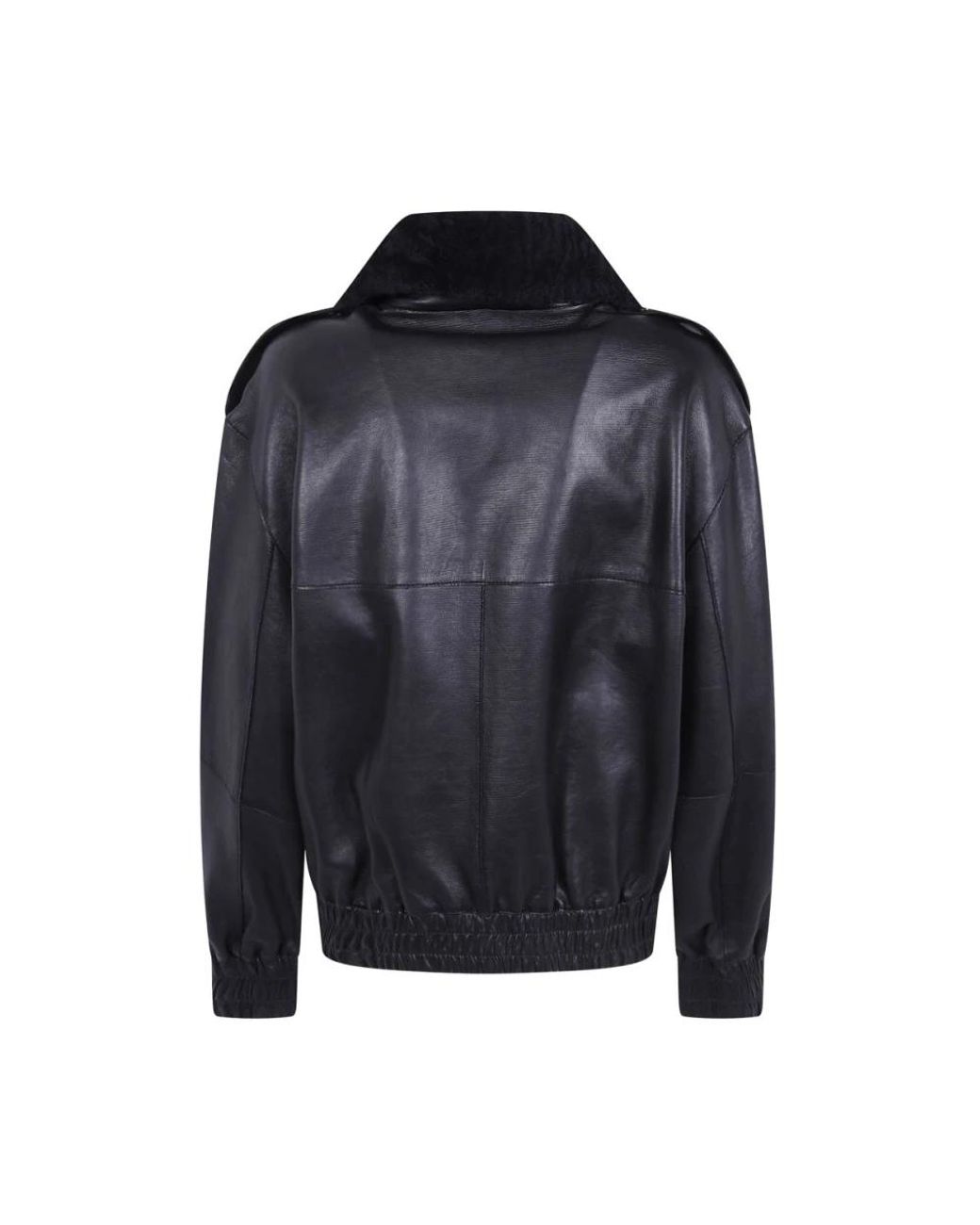P.A.R.O.S.H. Blue Leather Jackets