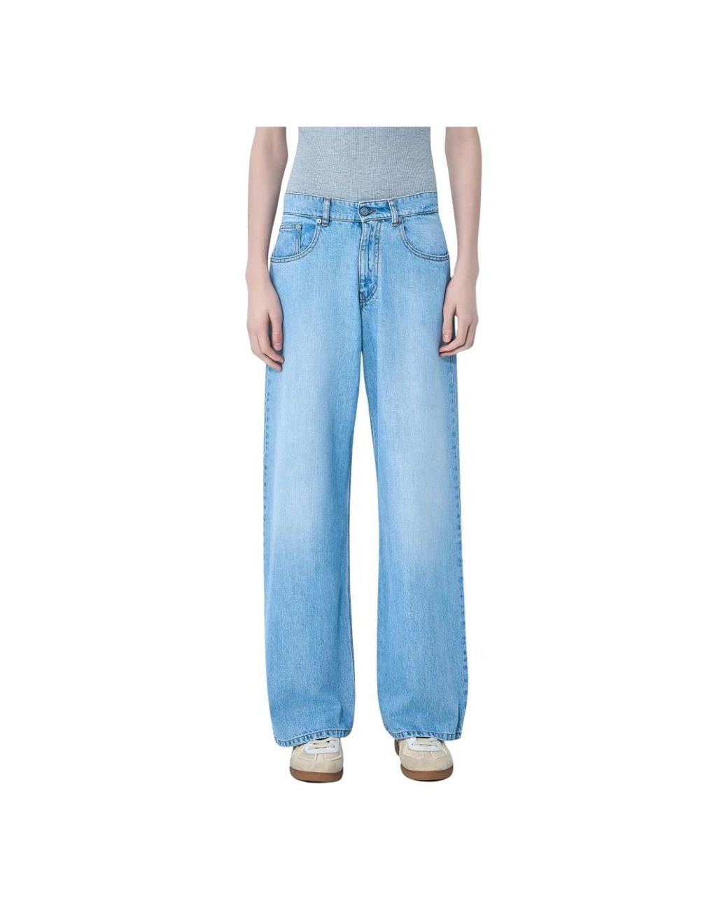 ERL Blue Wide Jeans for men