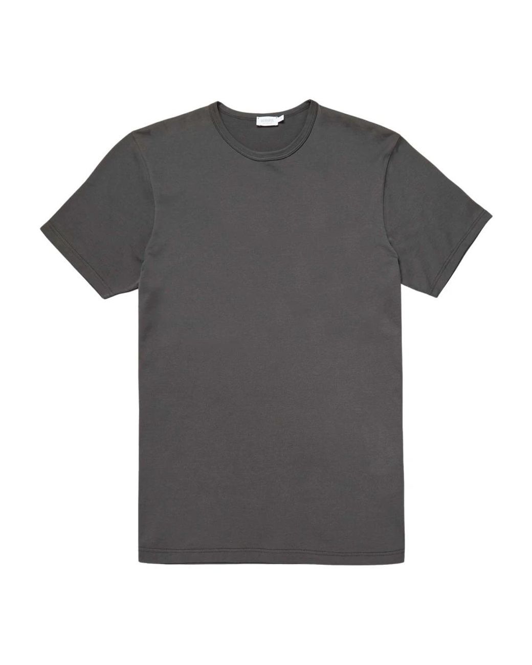 Sunspel Tops ,Zwart ,Katoen Classic T-Shirt in het Gray voor heren