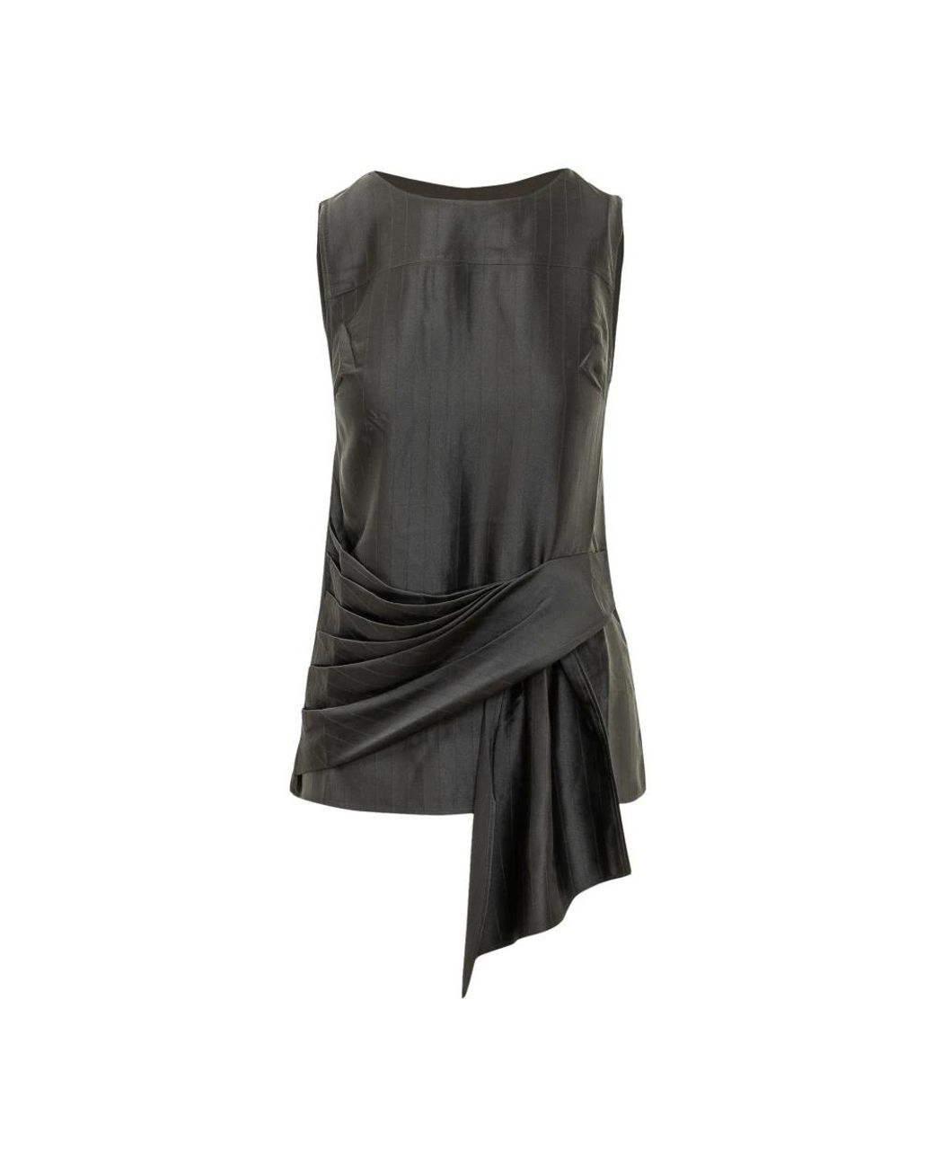 Loulou de Saison Gray Sleeveless Tops