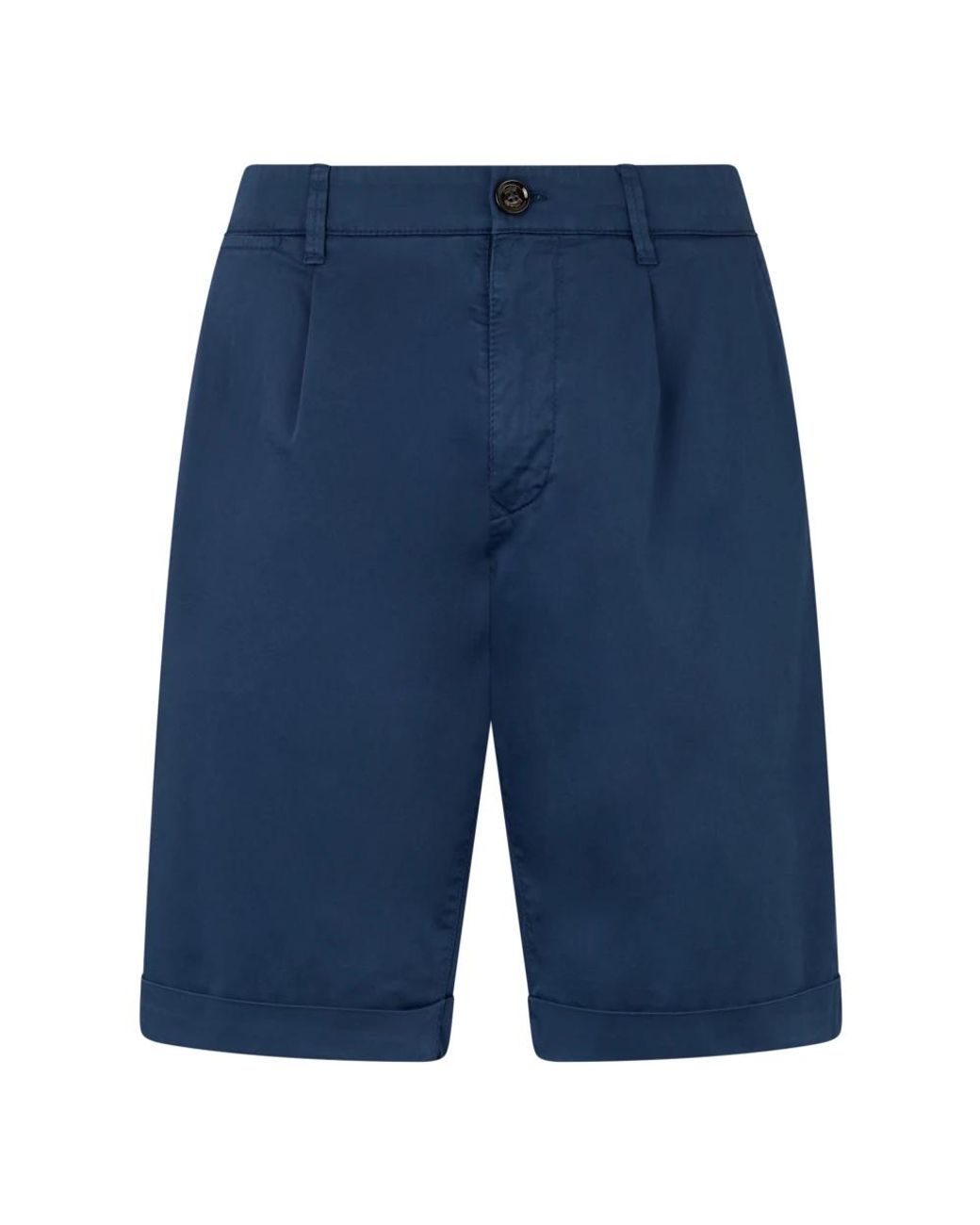 Moorer Blue Casual Shorts for men