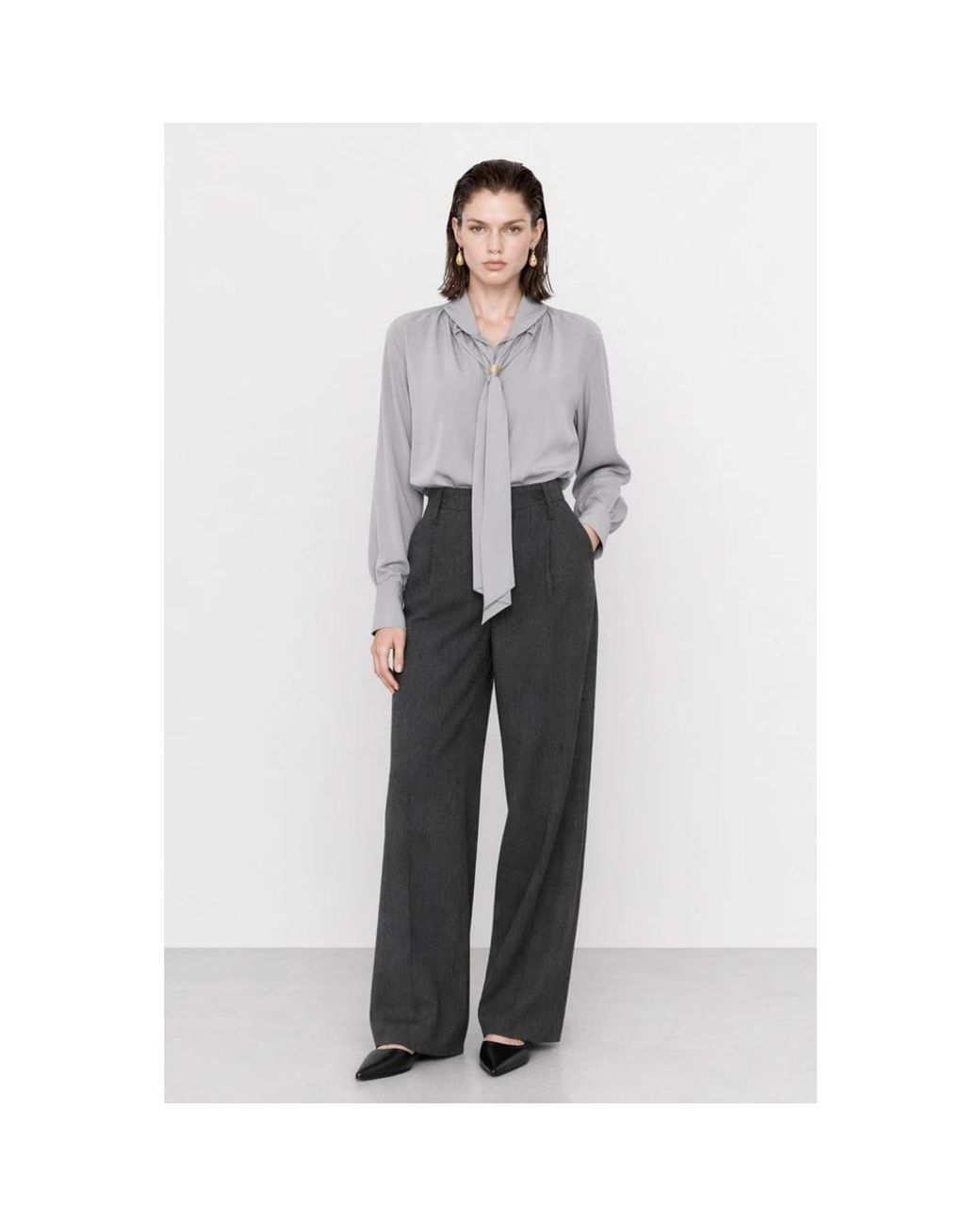 Kocca Gray Wide Trousers