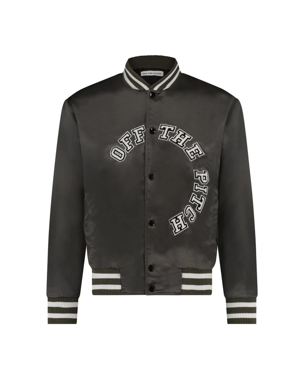 Off The Pitch Gray Bomber Jackets for men