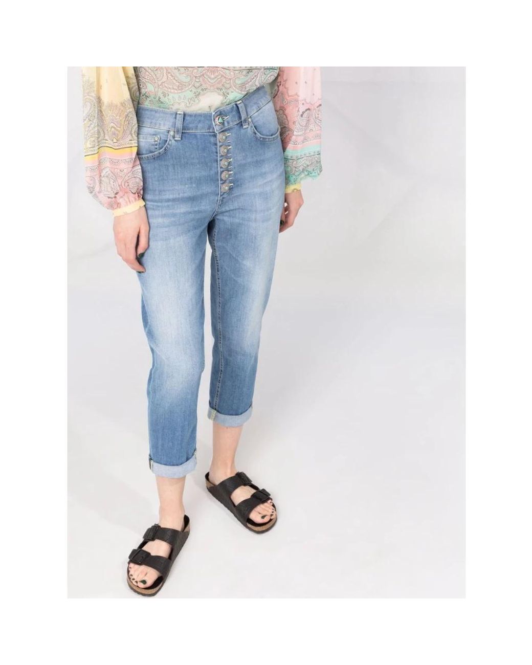 Dondup Blue Cropped Jeans