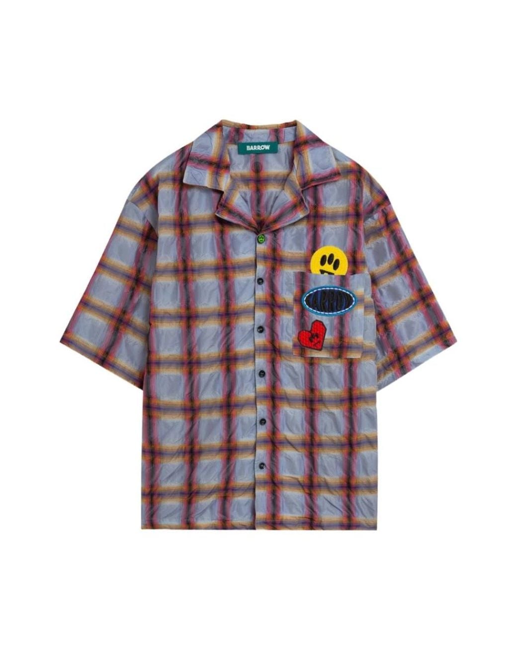 Barrow Purple Short Sleeve Shirts for men
