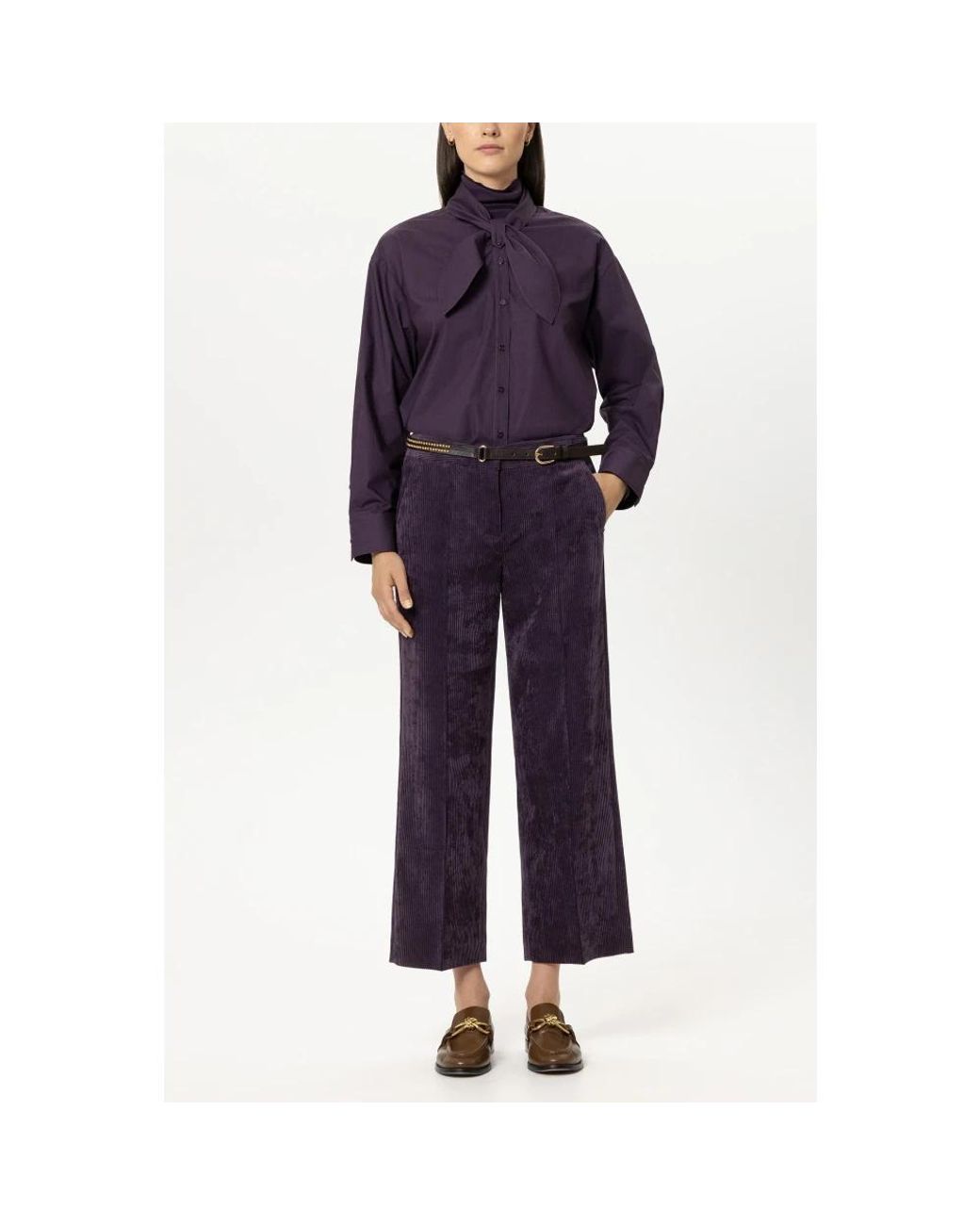 Luisa Cerano Purple Blouses