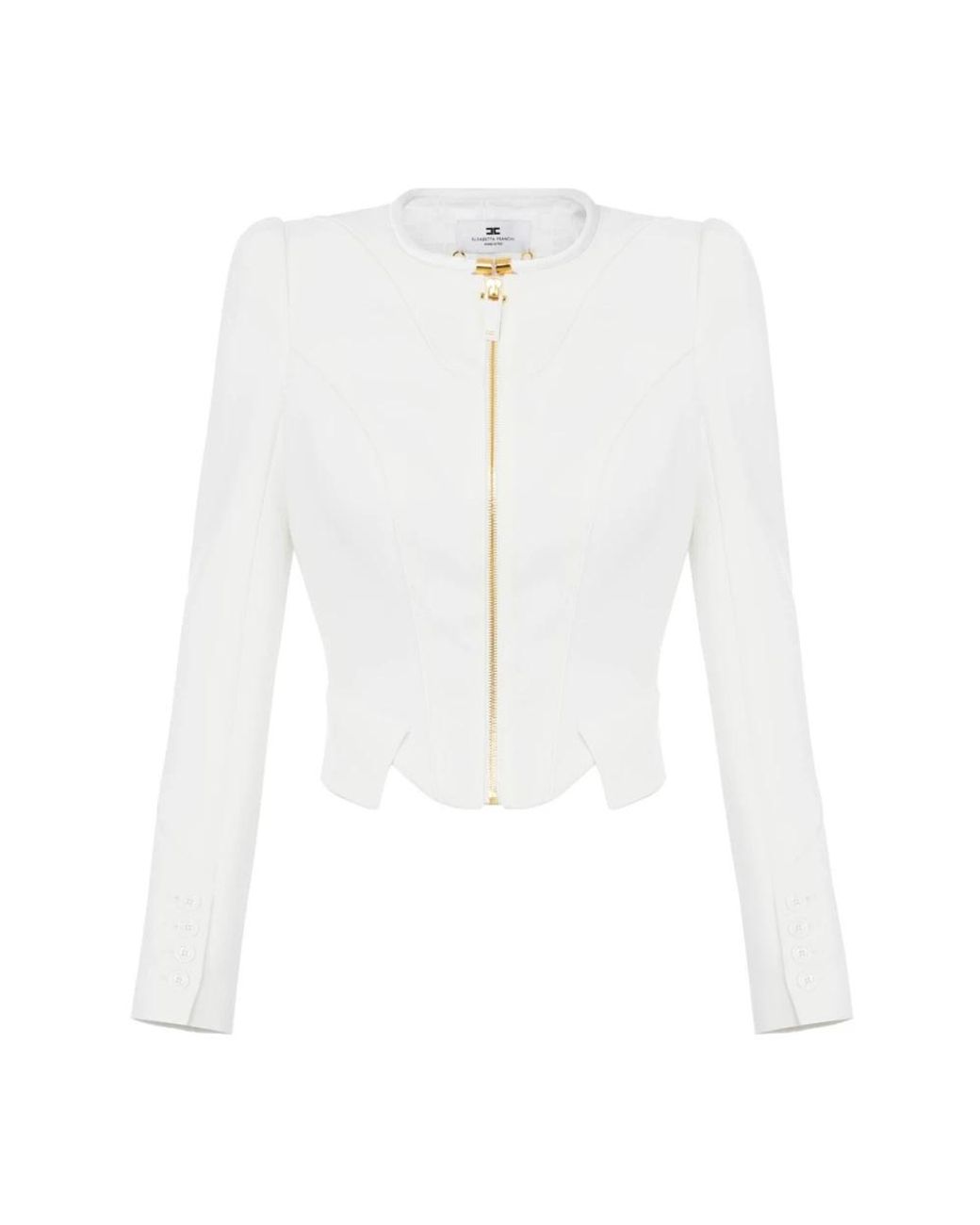 Elisabetta Franchi White Light Jackets