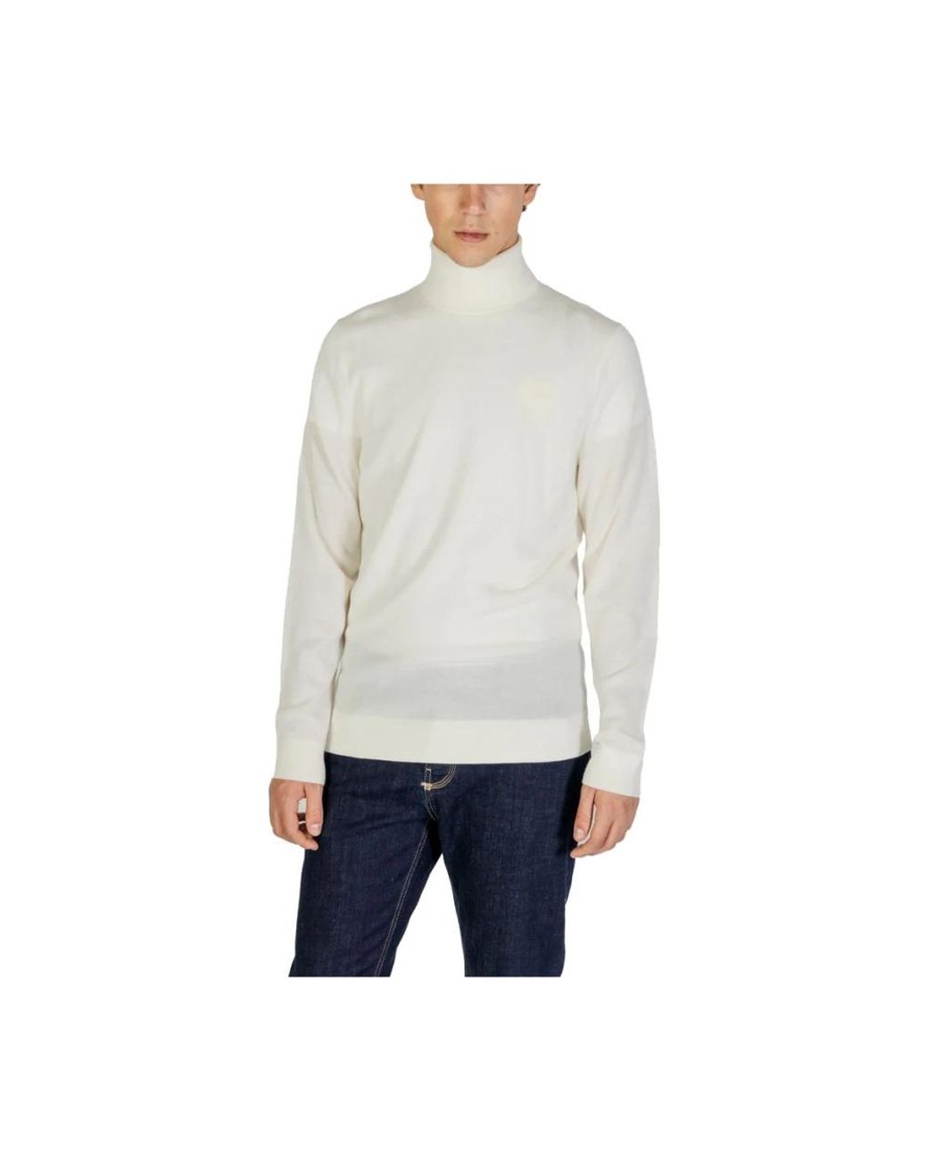 Calvin Klein Gray Turtlenecks for men
