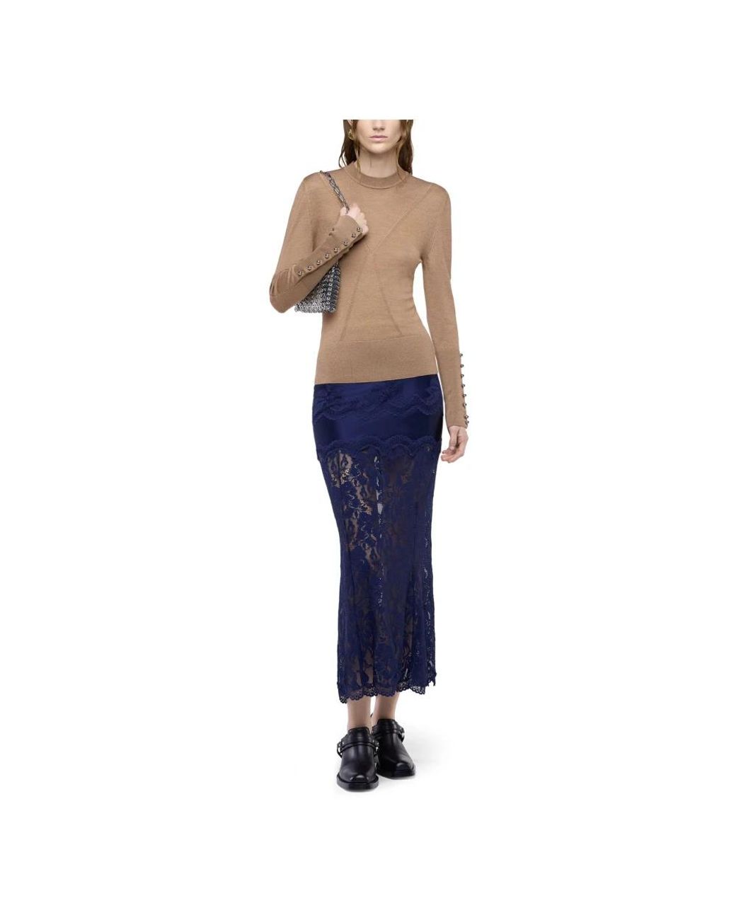 Rabanne Blue Midi Skirts