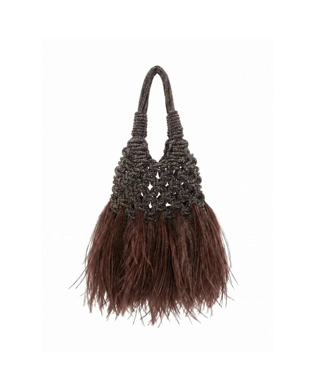 HIBOURAMA Brown Shoulder Bags