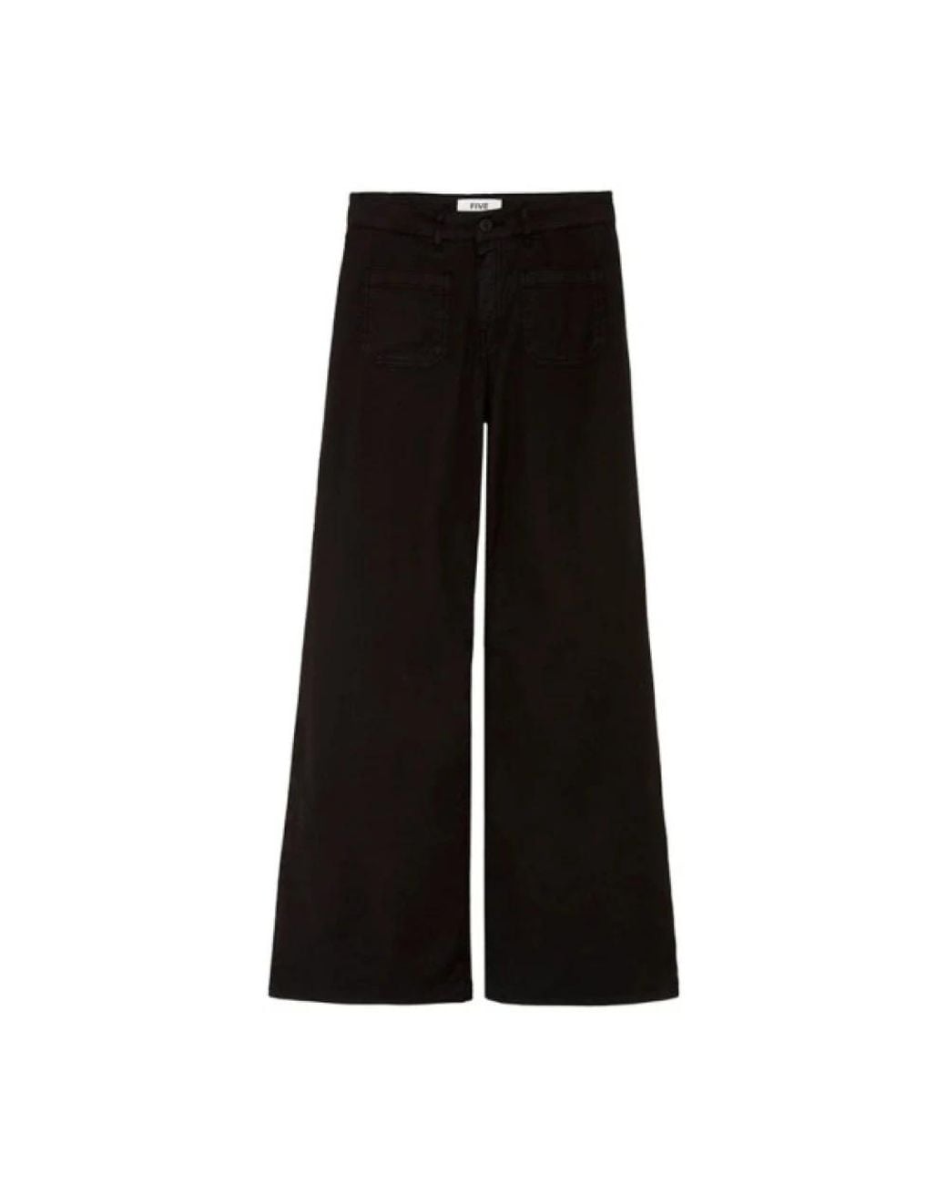 Five Jeans Black Wide Trousers