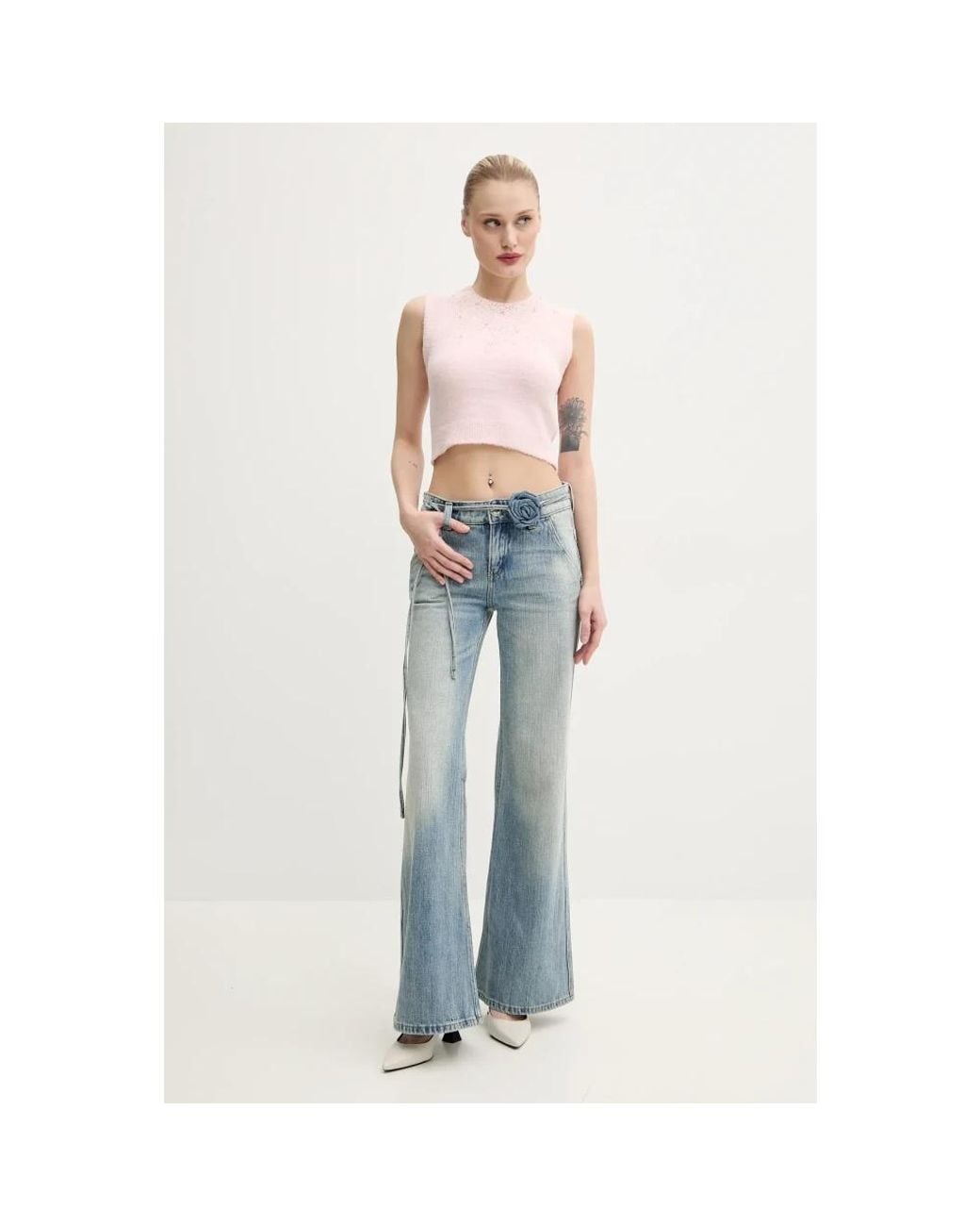 Sleeveless Tops Aniye By de color Pink