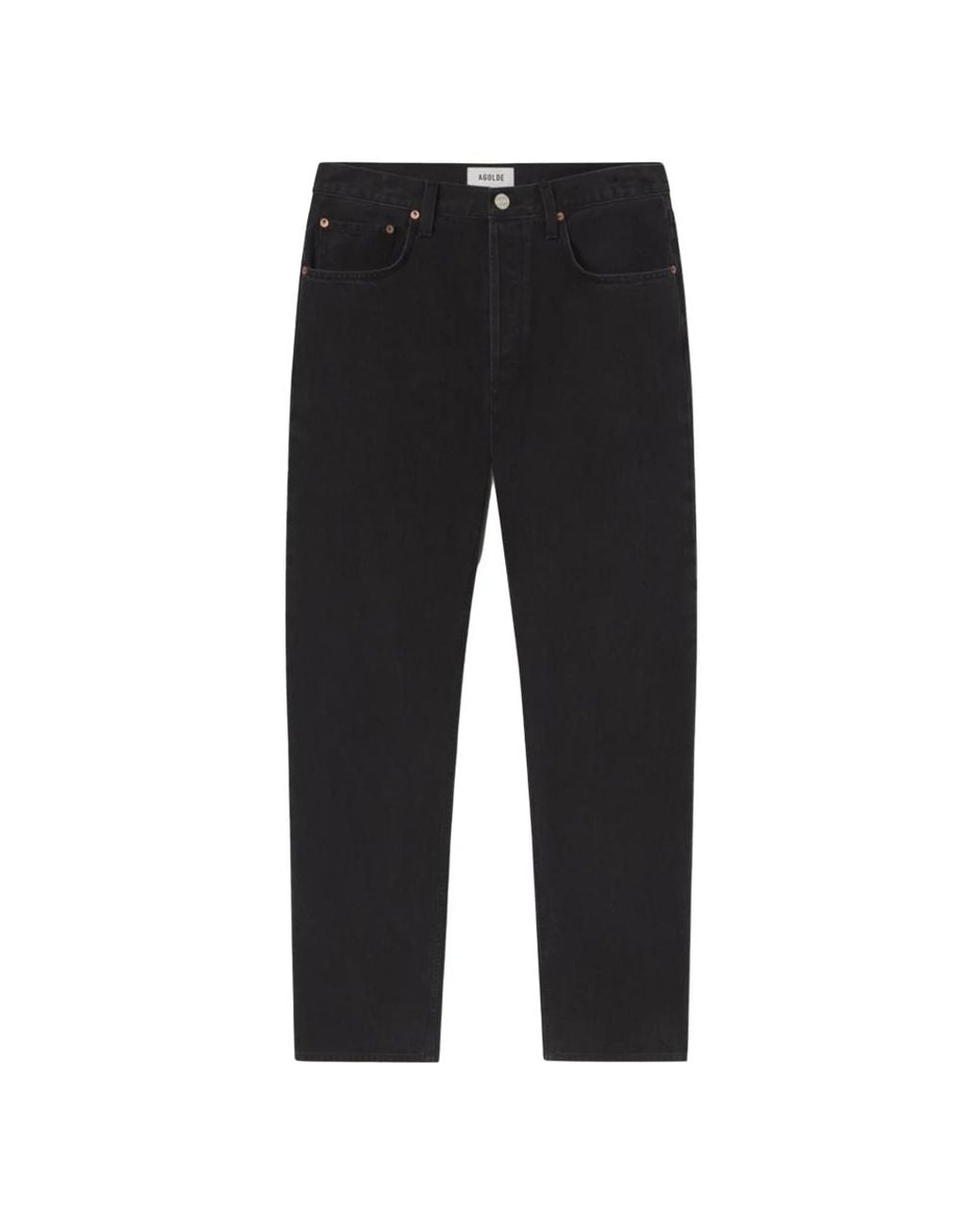 Agolde Black Straight Fit Jeans for men