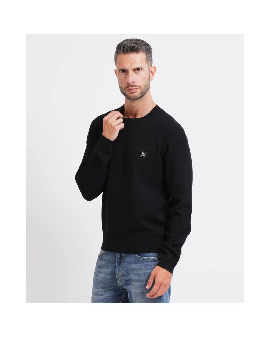 HUGO Pullover in Black für Herren