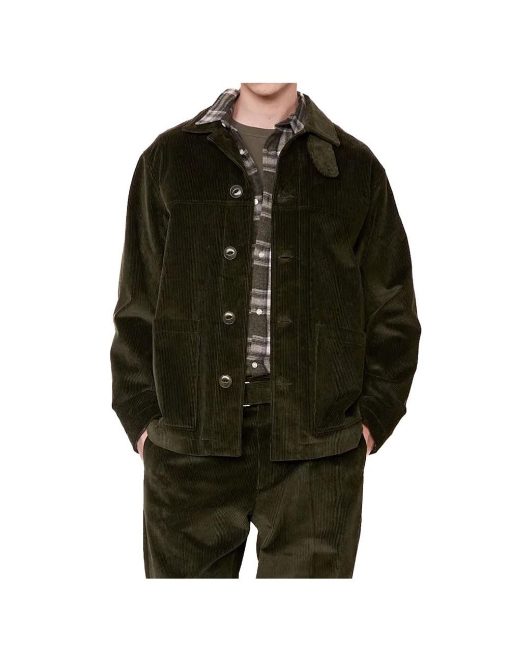 Officine Generale Green Winter Jackets for men