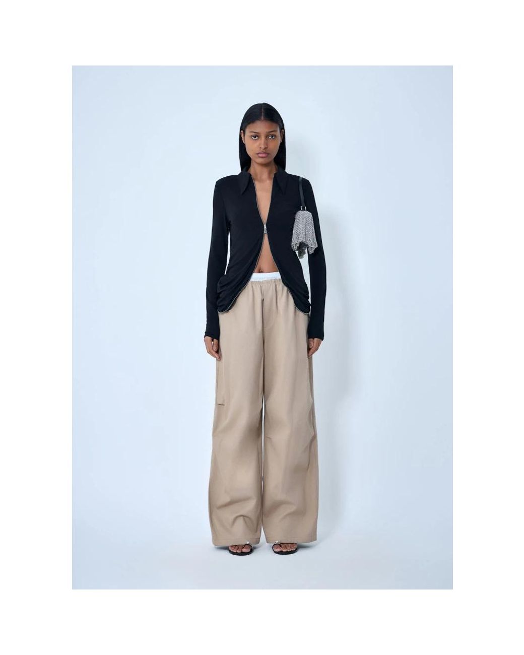 Alexander Wang Brown Wide Trousers
