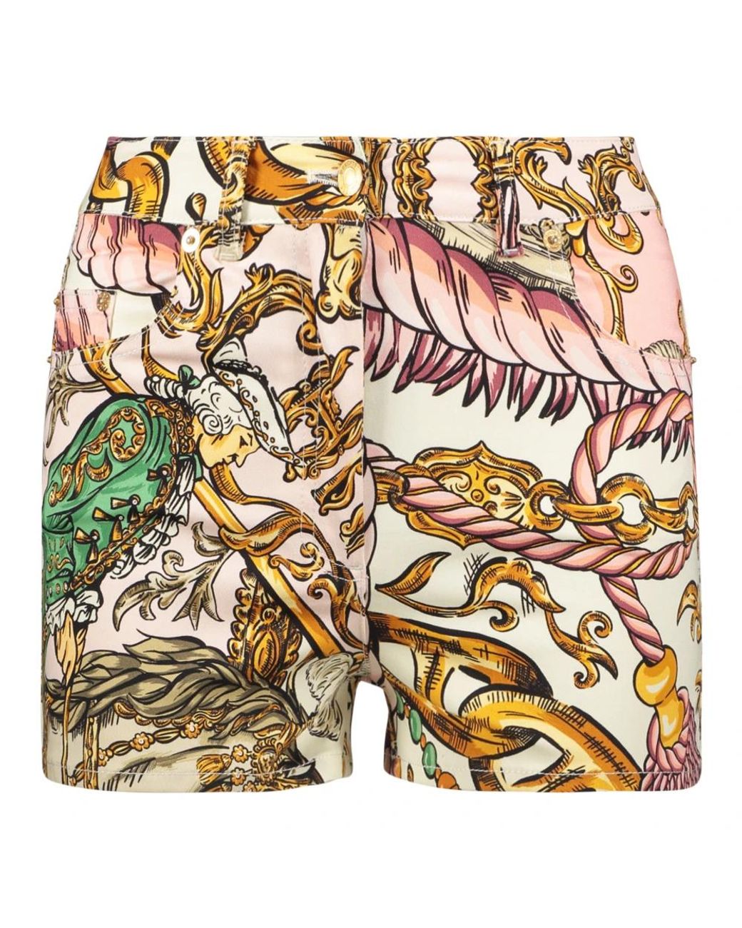 Moschino Orange Casual Shorts