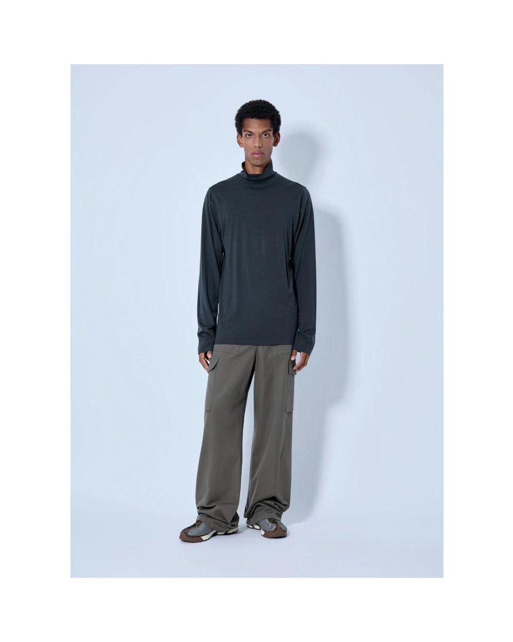 Turtlenecks Rier de hombre de color Blue